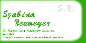 szabina neumeyer business card